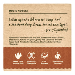Dr. Squatch Wood Barrel Bourbon lather forming rich foam for deep cleansing