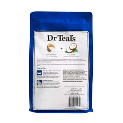 Dr Teal's Coconut Oil Soaking Solution in a bath setup for relaxation.