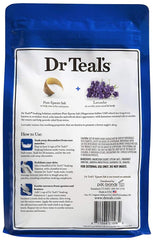 Dr Teal's bag velcro seal closeup showing easy resealing for storage.