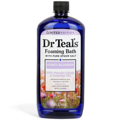 Dr Teal's Honey Blossom Epsom Salt soak eases muscle soreness after a long day.