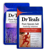 Dr Teal's Lavender Epsom Salt bag ready for a calming bath routine.