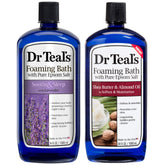 Dr Teal's Soothe & Sleep Lavender foaming bath bottle ready for a calming soak