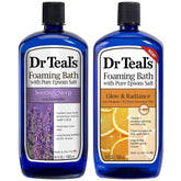 Dr Teal's Soothe & Sleep Lavender foaming bath bottle calms the senses