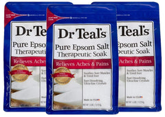 Dr Teal's gift-set resealable bag closeup for easy storage.