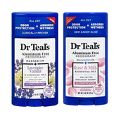 Dr Teals Vanilla Lavender deodorant bottle – 2.65oz, light scent for all-day freshness.