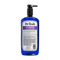 Dr Teal's Vitamin C & Citrus body wash bottle pour with refreshing citrus.