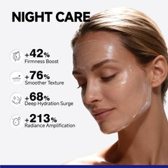 Dr Vincent Deep Hydration Night Mask forms breathable film during sleep.