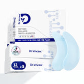 Dr Vincent peptde cooling under eye patches packaging for easy at-home care