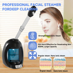 Dress Vous water tank with distilled water option ensures pure, safe facial mist.