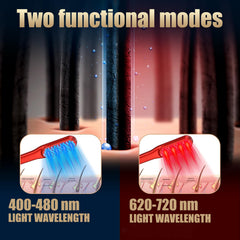 DREWALA Laser Hair Growth Comb close-up, focus on design and function.