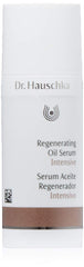 Dr. Hauschka Regenerating Oil Serum Intensive bottle nourishes dry skin.