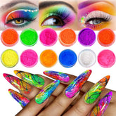 DRMODE Neno Neon pigment powder for nails, vibrant neon color for eye-catching nail art.