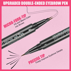 DRMODE soft-fiber tip close-up creates hair-like brow lines
