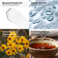 DRMTLGY glycolic acid 5% exfoliant close-up aids smoother skin.