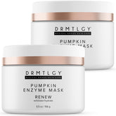 DRMTLGY Pumpkin Enzyme Mask jar closeup for smooth, radiant skin.