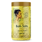 DR.MUD Dead Sea Salt bath jar with vanilla aroma for a mineral-rich soak