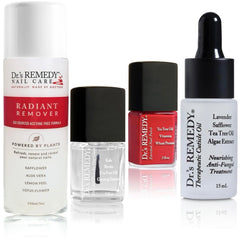 Dr.'s Remedy 4-pack kit front view shows natural nail care ingredients