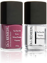 Dr.'s Remedy Brave Berry nail polish bottle with rich color and long-wear finish.