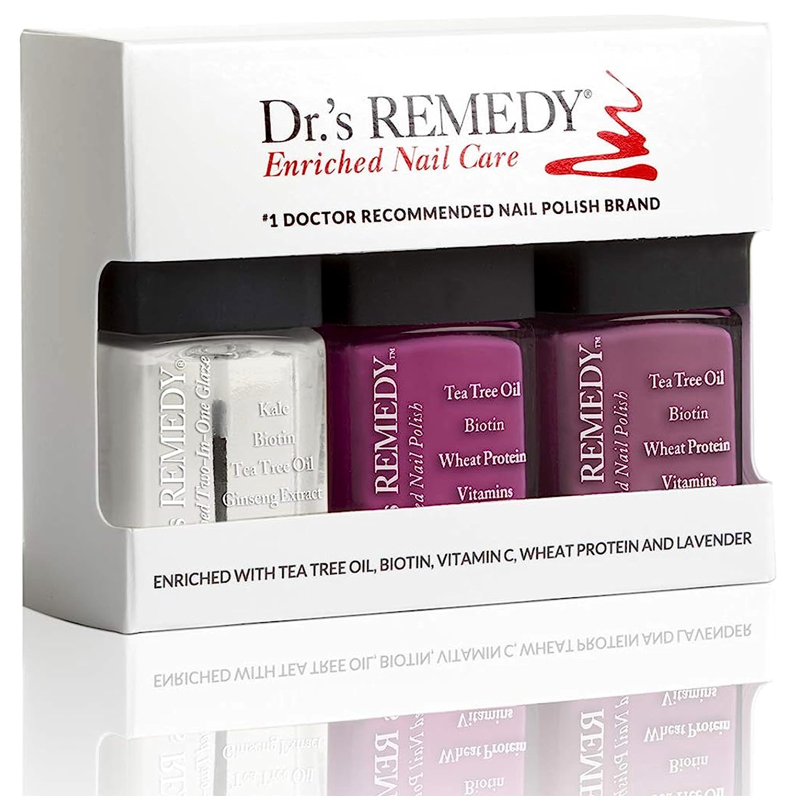 Dr.'s Remedy Brilliant Berry Trio glaze bottle with brilliant shine.