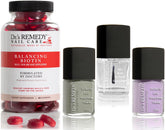 Dr.'s Remedy Comeback nail polish bottles shown, offering a non-toxic, natural color option.