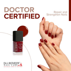 Dr.'s Remedy nail brush application demonstrates quick-dry shine and long wear.