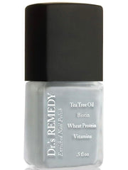Dr.'s Remedy Enriched Nail Polish Soulful Slate Blue bottle shows long-wear, non-toxic finish.