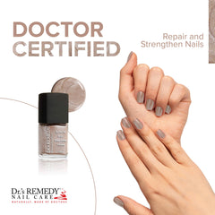 Dr.'s Remedy Poised Pink Champagne brush for smooth application.
