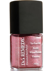 Dr.'s Remedy Reflective Rose nail polish bottle with vibrant, long-lasting finish.