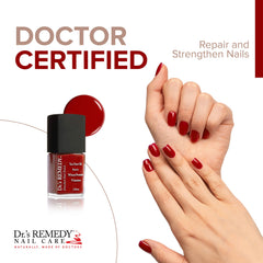 Dr.’s Remedy Rescue Red brush enables smooth, even application for a flawless finish