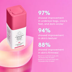 Drunk Elephant A-Shaba Eye Serum pump-dispense demonstrates precise application for the eye area
