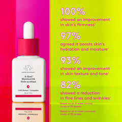 Drunk Elephant A-Gloei Maretinol Oil dropper demonstrates precise application and low irritation.