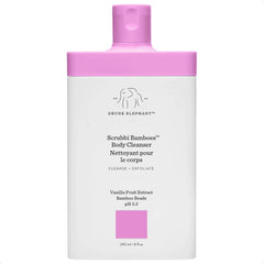 Drunk Elephant Scrubbi Bamboes Body Cleanser bottle for daily shower use