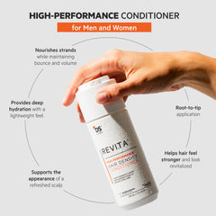 DS Labs Revita Conditioner back label highlights color-safe, sulfate-free formula