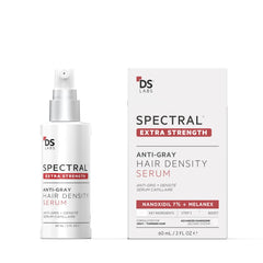 DS Laboratories Spectral Extra Strength bottle pour shows quick-dry scalp care for fuller-looking hair.