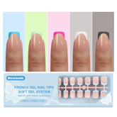Dsixnails short square French tip press-on nails for a fast at-home manicure