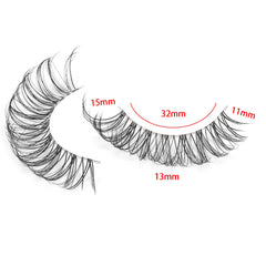 DSLONG Russian strip clear band lashes enable quick even wear.