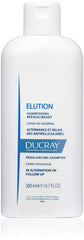 Ducray Elution bottle front, gentle balance for scalp comfort.