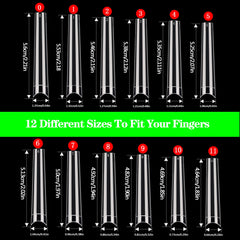 Dudjndjd half-cover flattened tips for smooth application and natural look