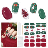 DUKASOU Christmas gel nail strips pack suitable for festive manicures