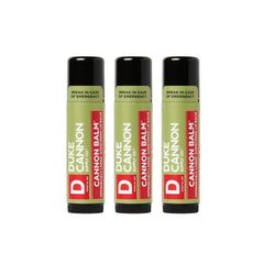Duke Cannon Balm Tactical lip balm SPF 15 3-pack outdoor protection