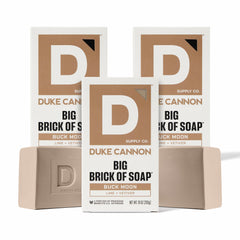 Duke Cannon Buck Moon soap block 10 oz delivers long-lasting cleansing with rugged scent.