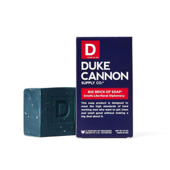 Duke Cannon extra-large 10 oz soap block offering long-lasting freshness