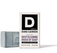 Duke Cannon Heavy Grit soap bar with mandarin and mint scent for a refreshing cleanse.