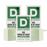 Duke Cannon High Country soap bar with birchwood-tonka scent for outdoor freshness.