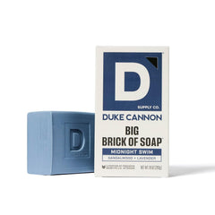 Duke Cannon Midnight Swim Soap with refreshing aquatic scent