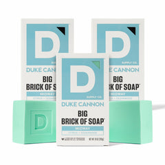Duke Cannon Midway large bar soap 3-pack for rugged cleansing and long-lasting lather.