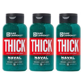 Duke Cannon Naval Diplomacy body wash bottle close-up highlighting a premium cleanse