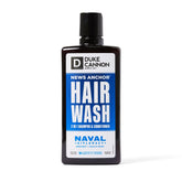 Duke Cannon News Anchor 2-in-1 Hair Wash Naval Diplomacy bottle pour cleanses hair and scalp gently