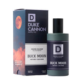 Duke Cannon Buck Moon bottle showing natural lime and vetiver scent for everyday wear