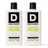 Duke Cannon scalp care conditioner bottle front view for hydrated hair